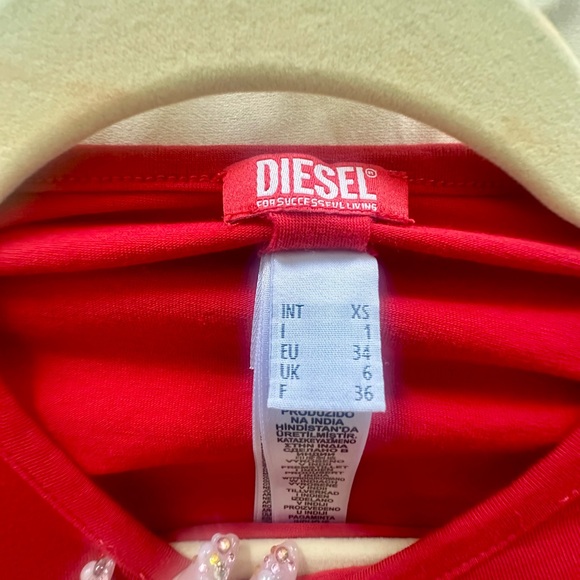 Diesel Red Cropped Top - Picture 5 of 5